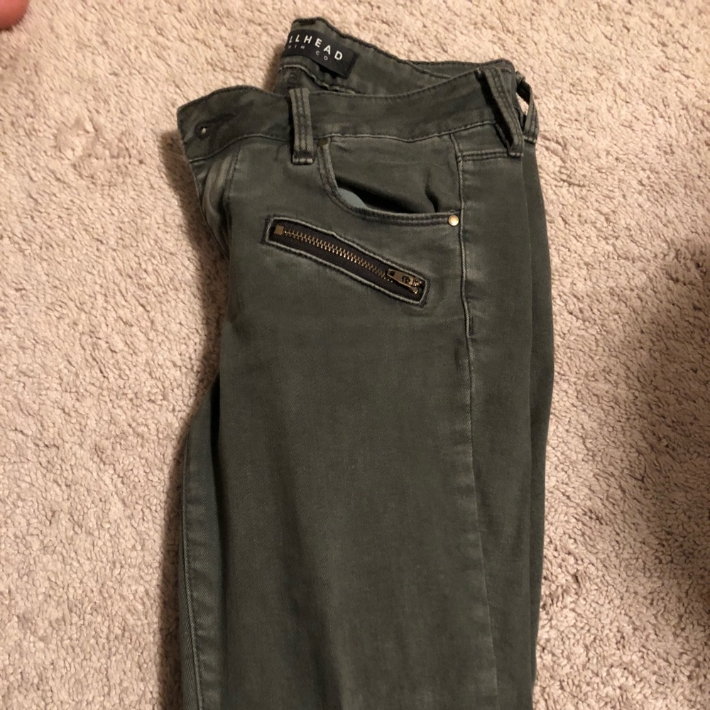 pac sun army green jeans size 23